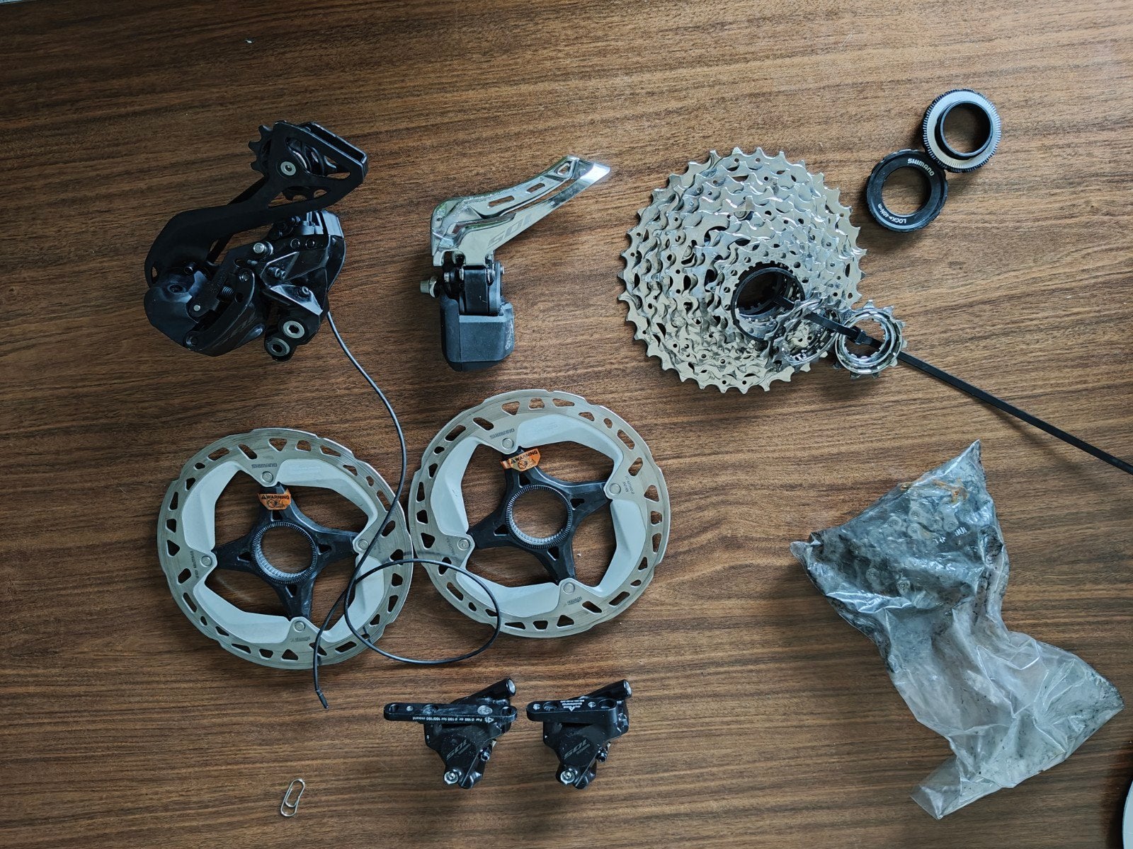 Shimano di2 105 onderdelen, Ophalen, Zo goed als nieuw, Derailleur of Ketting, Shimano