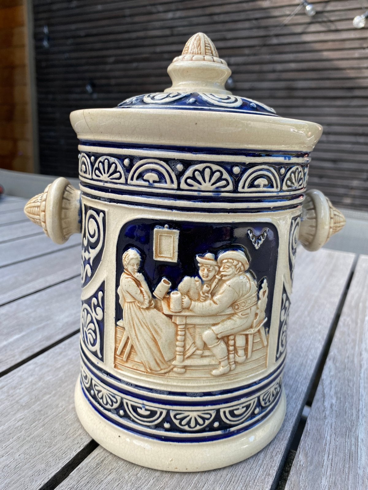 Authentieke vintage tabakspot, Antiek en Kunst, Ophalen