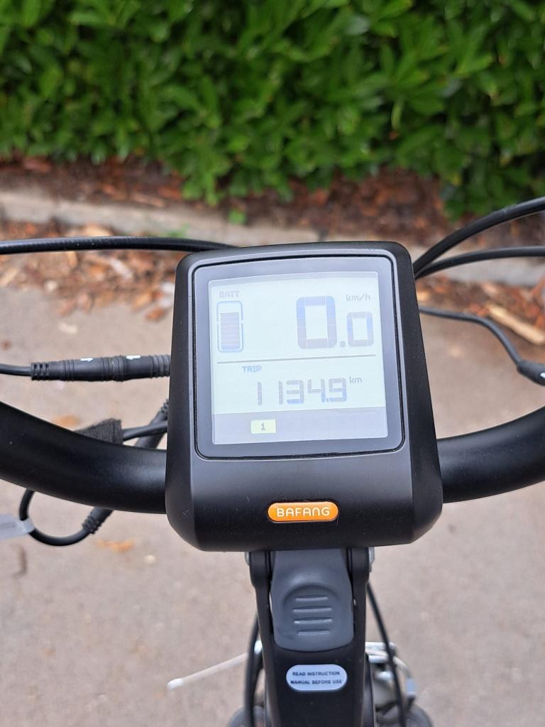 Elektrische herenfiets, Fietsen en Brommers, Elektrische fietsen, Gebruikt, 50 km per accu of meer, 55 tot 59 cm, Ophalen