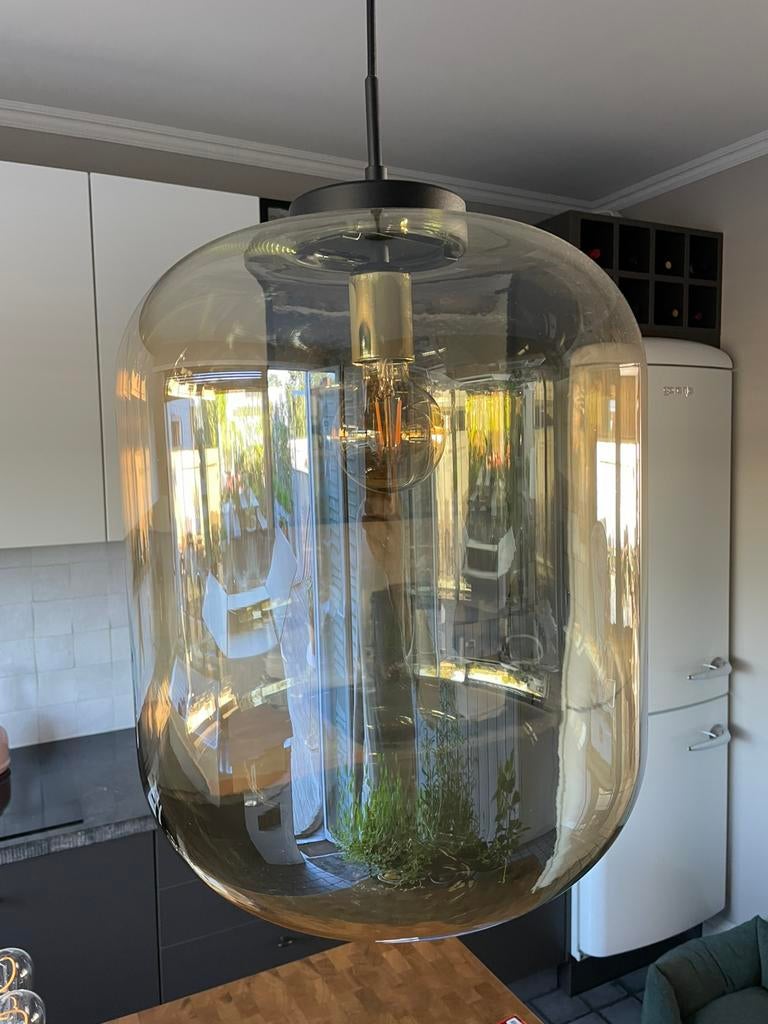 Lampe suspendue Eglo Bulciago, Enlèvement, Comme neuf, Verre