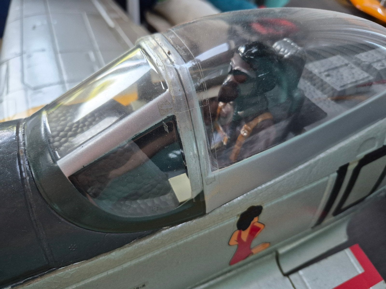 Fms P-51 D - red tail 1400 mm span, Ophalen, Gebruikt, Elektro, RTF (Ready to Fly)