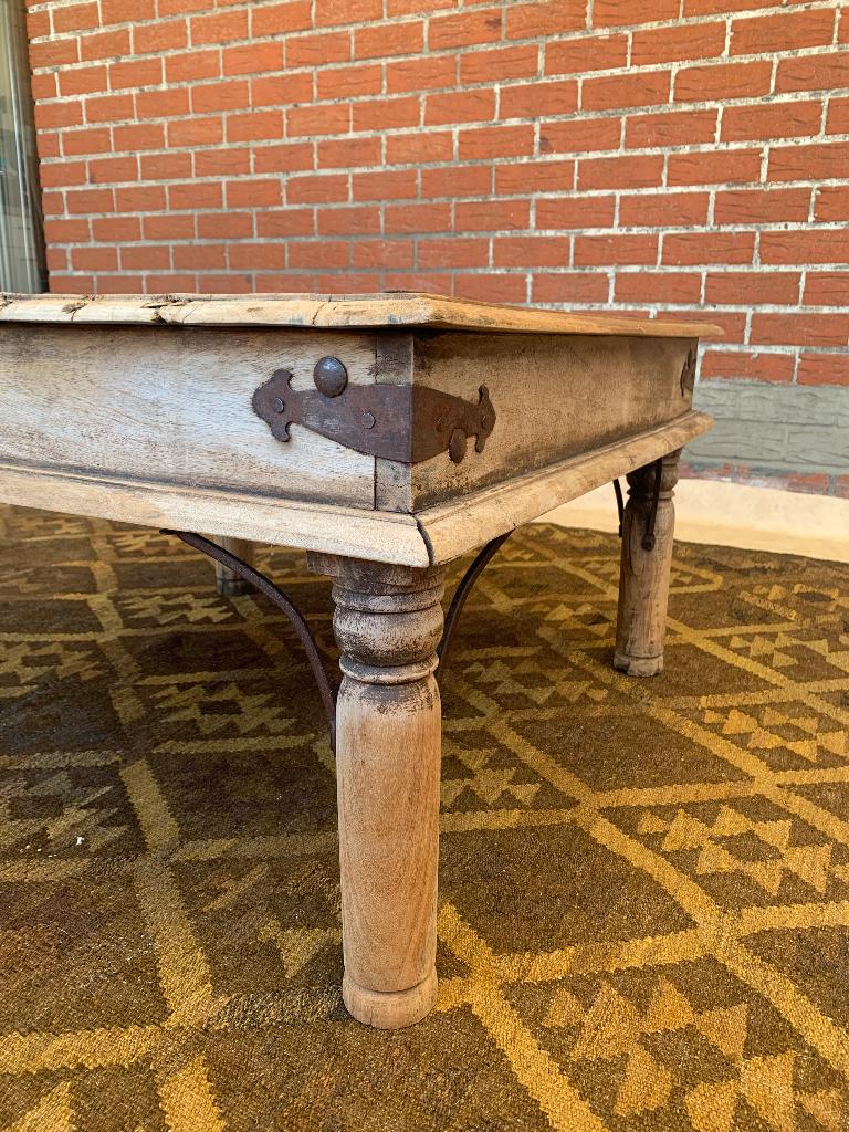 Koloniale salontafel, Huis en Inrichting, Tafels | Salontafels, Ophalen, Gebruikt, 50 tot 100 cm, Vierkant