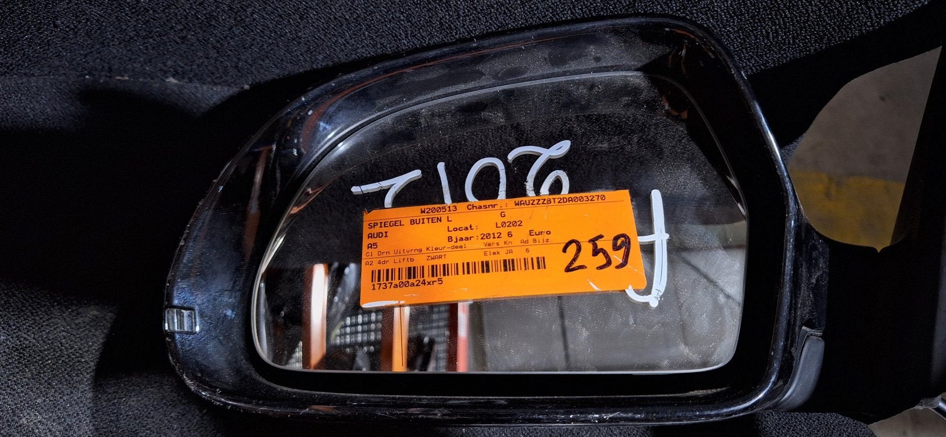 Originele Audi A5 Buitenspiegel Links (Bestuurderszijde) Zwa, -, Utilisé, -, -