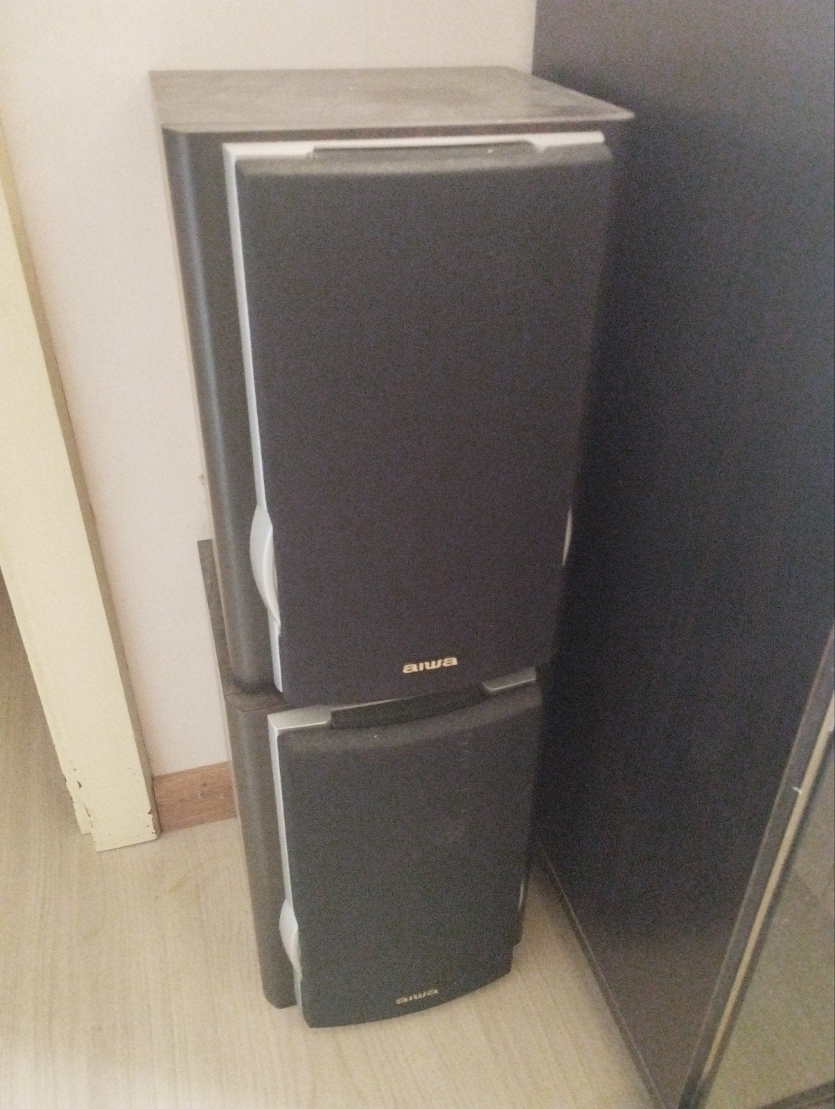 Aiwa speakers (2), Audio, Tv en Foto, Ophalen, Gebruikt, Speakerset, Overige merken