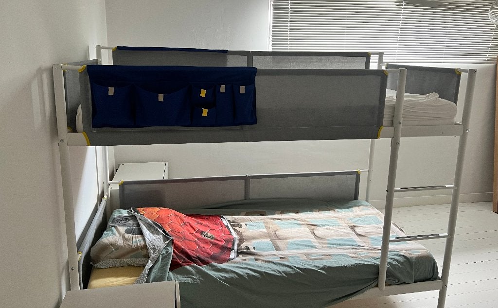 Stapelbed, Huis en Inrichting, Slaapkamer | Stapelbedden en Hoogslapers, Ophalen, Zo goed als nieuw, Tweepersoons, Stapelbed