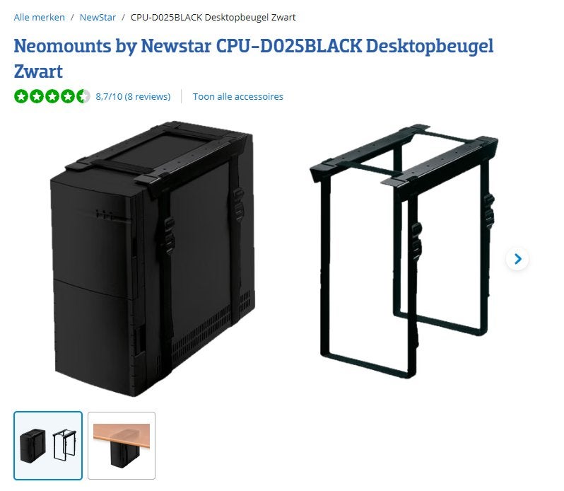desktop beugel, Enlèvement, Comme neuf