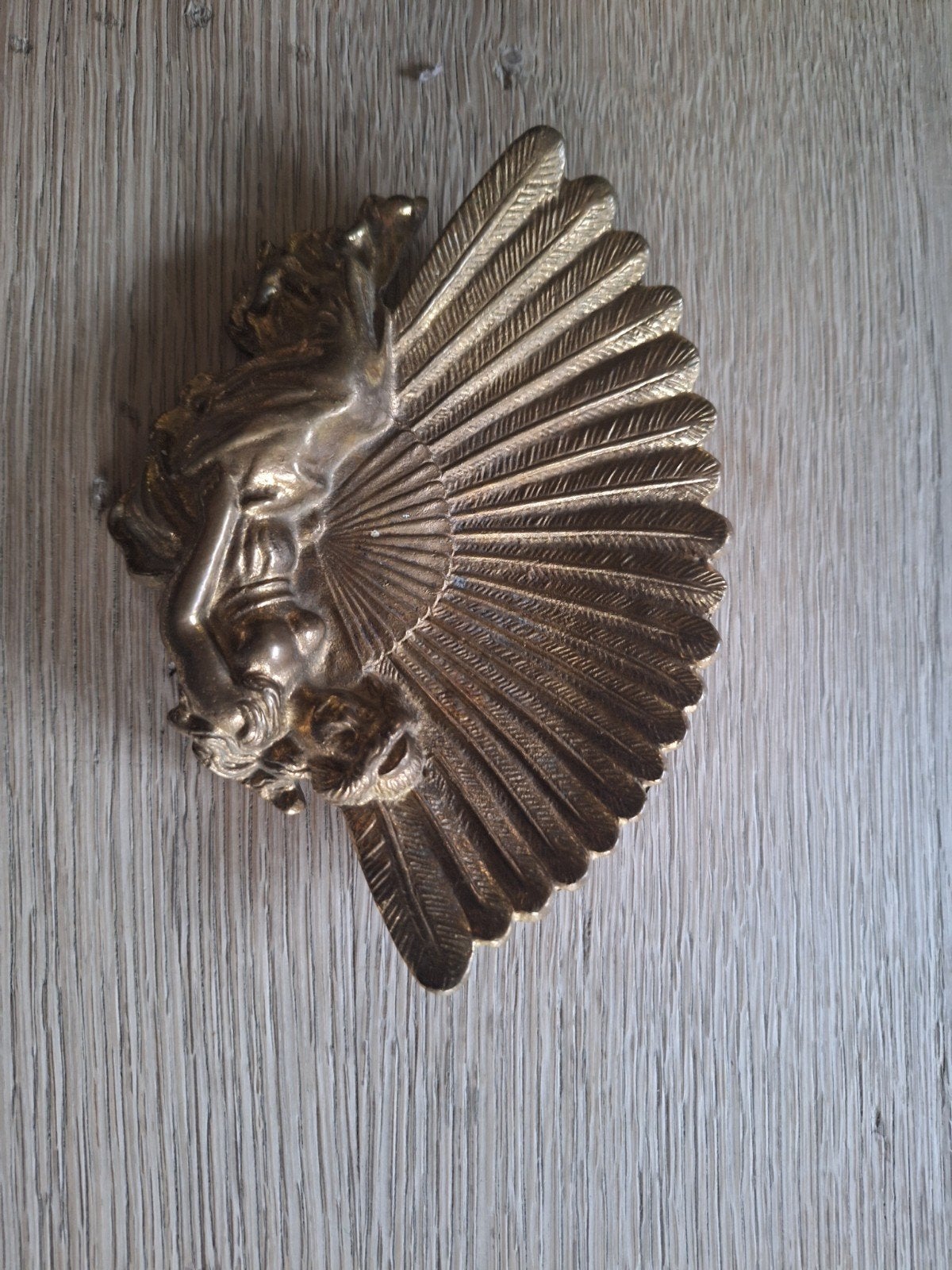 vintage, plat art déco en bronze, vide-poche, Enlèvement ou Envoi, Bronze