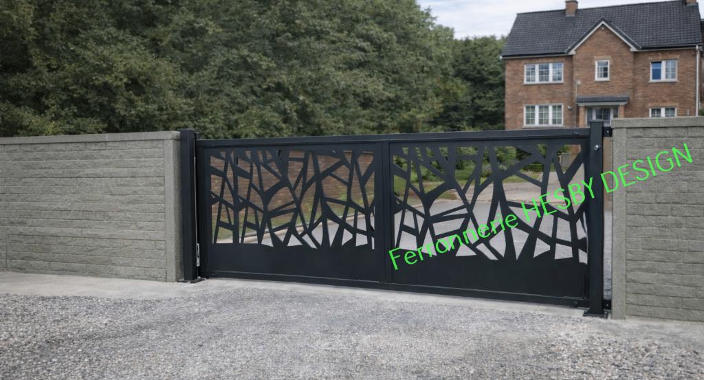 portail coulissant neuf destockage, Tuin en Terras, Tuinpoorten, Nieuw, Staal, 150 tot 200 cm, 200 cm of meer, Ophalen of Verzenden