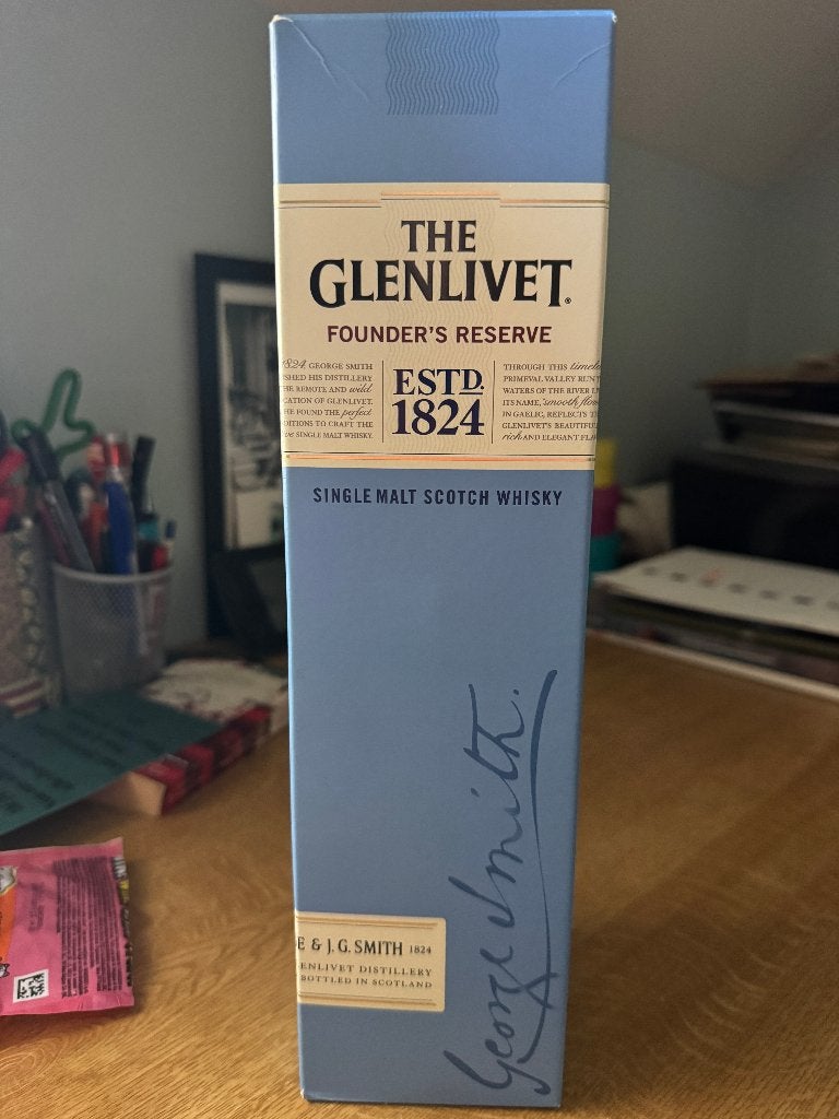Whisky: The Glenlivet estd 1824, Collections, Vins, Neuf, Autres régions, Enlèvement ou Envoi, Pleine