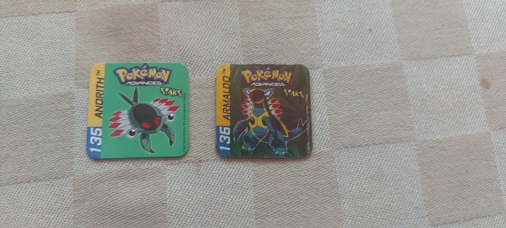 aimants, jouets, pokemon, panini sticks, Anorith Armaldo, Enlèvement ou Envoi, Neuf