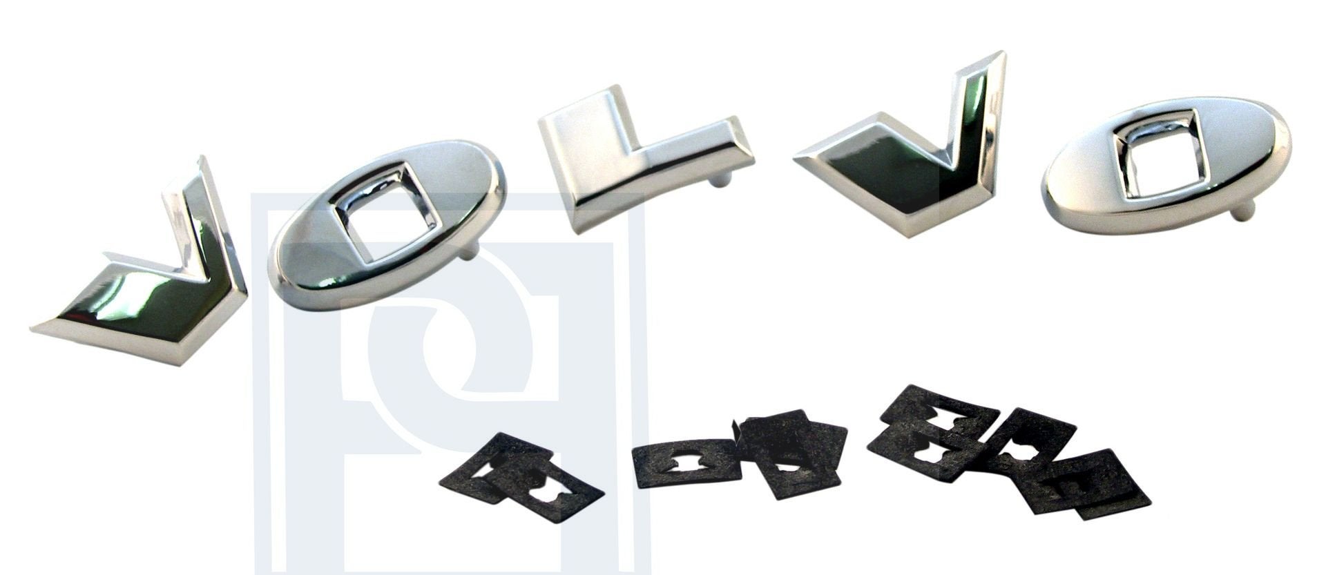 Volvo Letterset zilver PV 444 PV544+Duett inclusief klemmen, Auto-onderdelen, Ophalen of Verzenden, Nieuw, Volvo