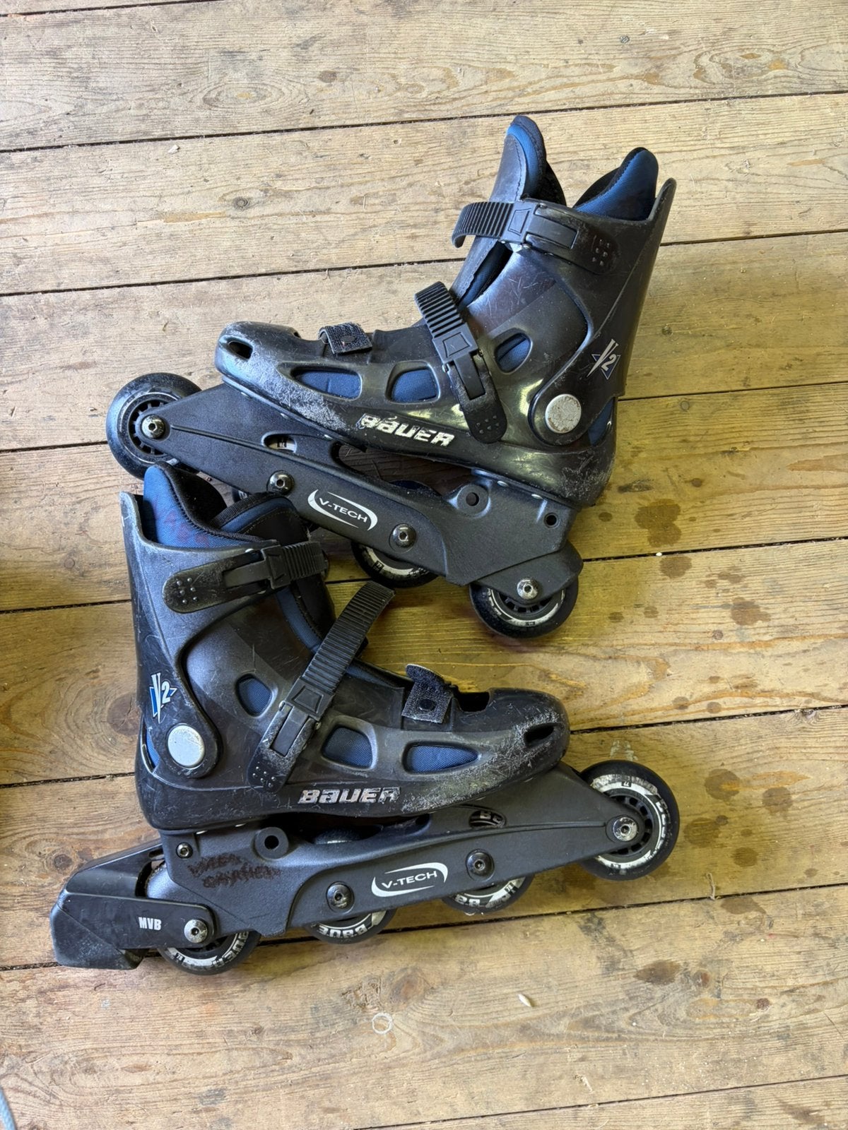 2 paires de patins à roues alignées +, Enlèvement, Utilisé