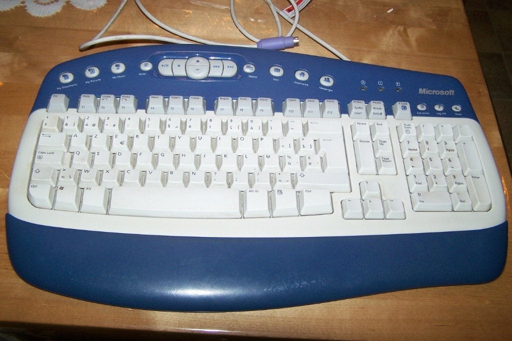 Clavier Microsoft AZERTY ergonomique, Azerty, Comme neuf, Enlèvement, Microsoft