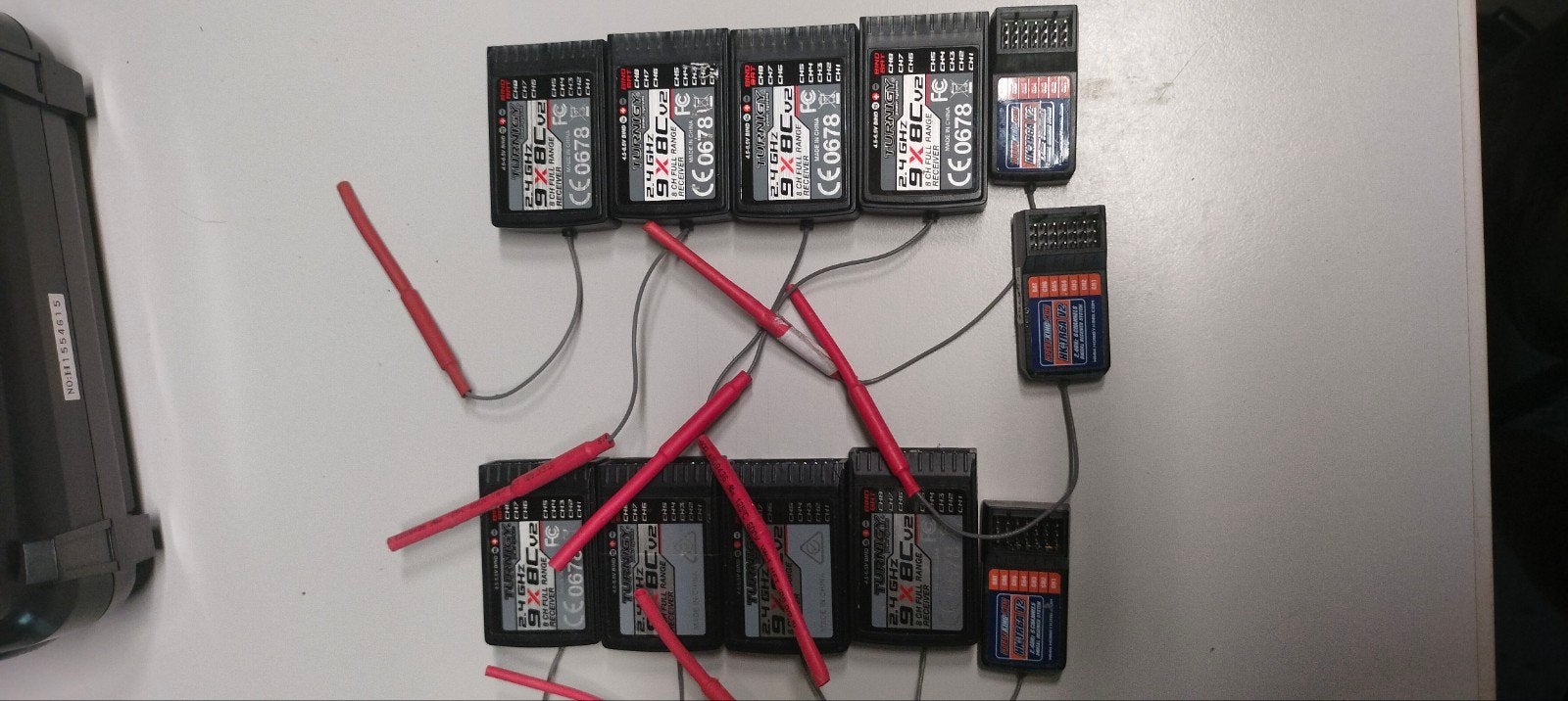 11 Turnigy 9x V2 ontvangers, Hobby en Vrije tijd, Modelbouw | Radiografisch | Vliegtuigen, Ophalen of Verzenden, Gebruikt