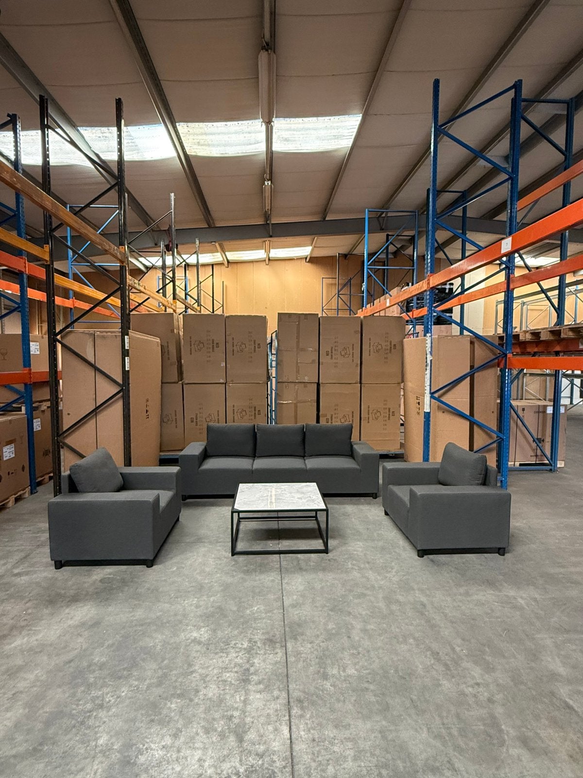 Loungeset Sunbrella stof Rechtstreeks uit de fabriek, Tuin en Terras, Tuinsets en Loungesets, Ophalen