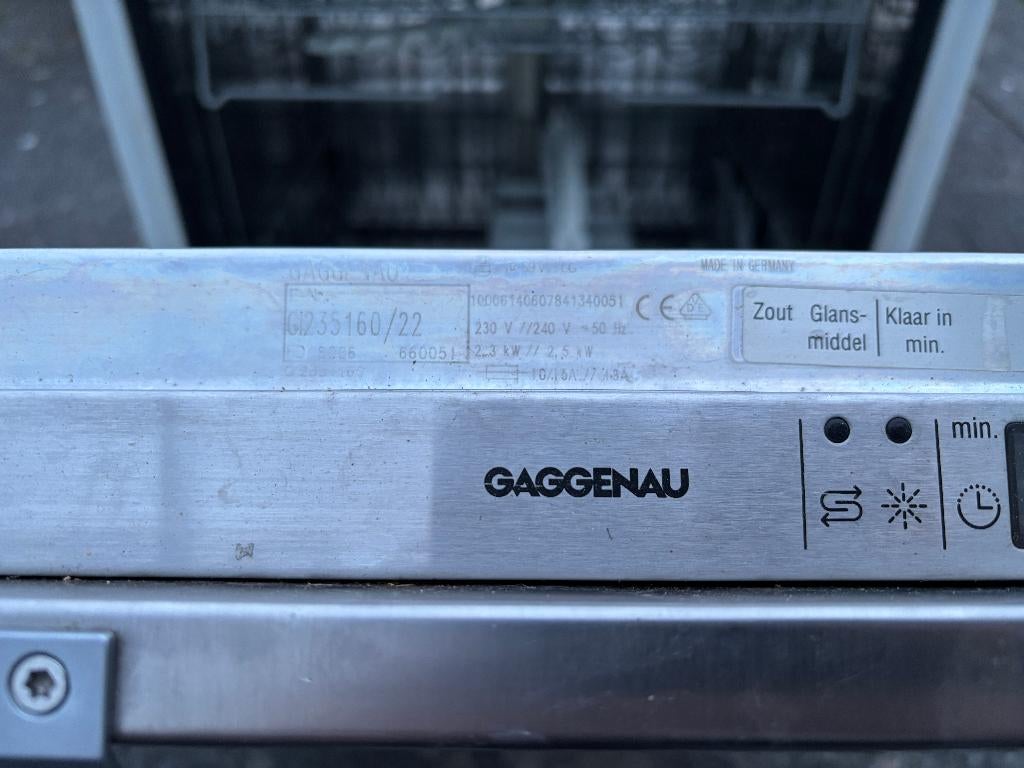 Vaatwas Gaggenau GI235160/22, Ophalen, Gebruikt, Minder dan 10 liter, Inbouw