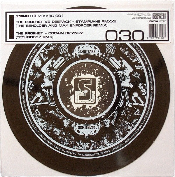 The Prophet Vs Deepack / The Prophet ‎– Remixx3d 001, Cd's en Dvd's, Vinyl | Dance en House, Gebruikt, Hardcore, Ophalen of Verzenden