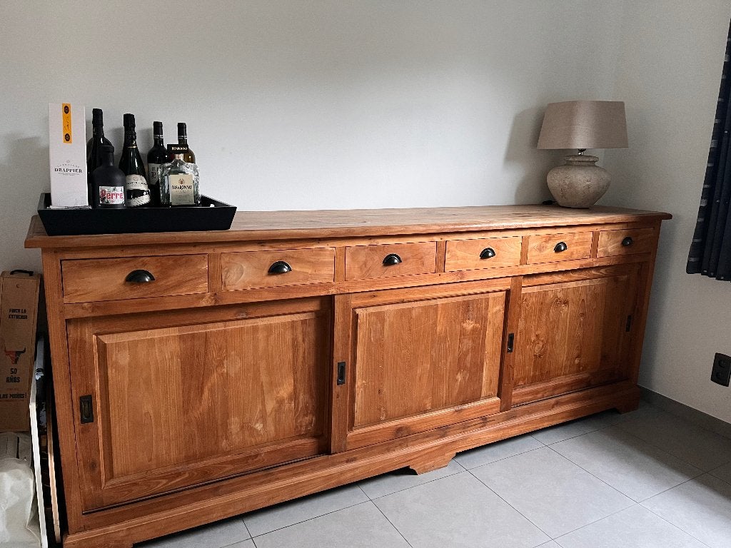 Dressoir, Huis en Inrichting, Ophalen, Gebruikt, Teakhout, Met lade(s)