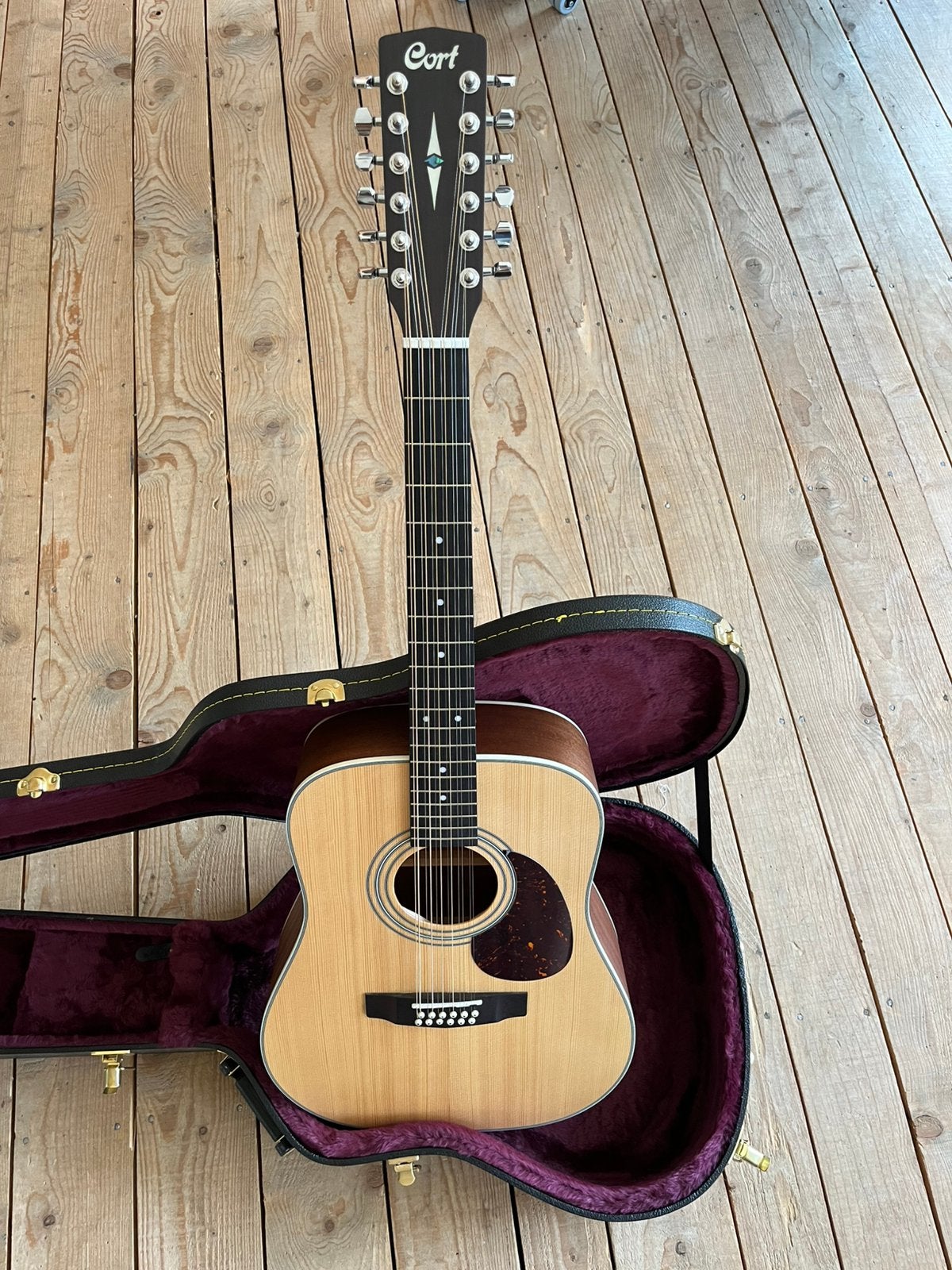 Guitare acoustique folk Cort 12 cordes neuve + etui hardcase, Musique & Instruments, Enlèvement, Neuf, Guitare Western ou Guitare Folk