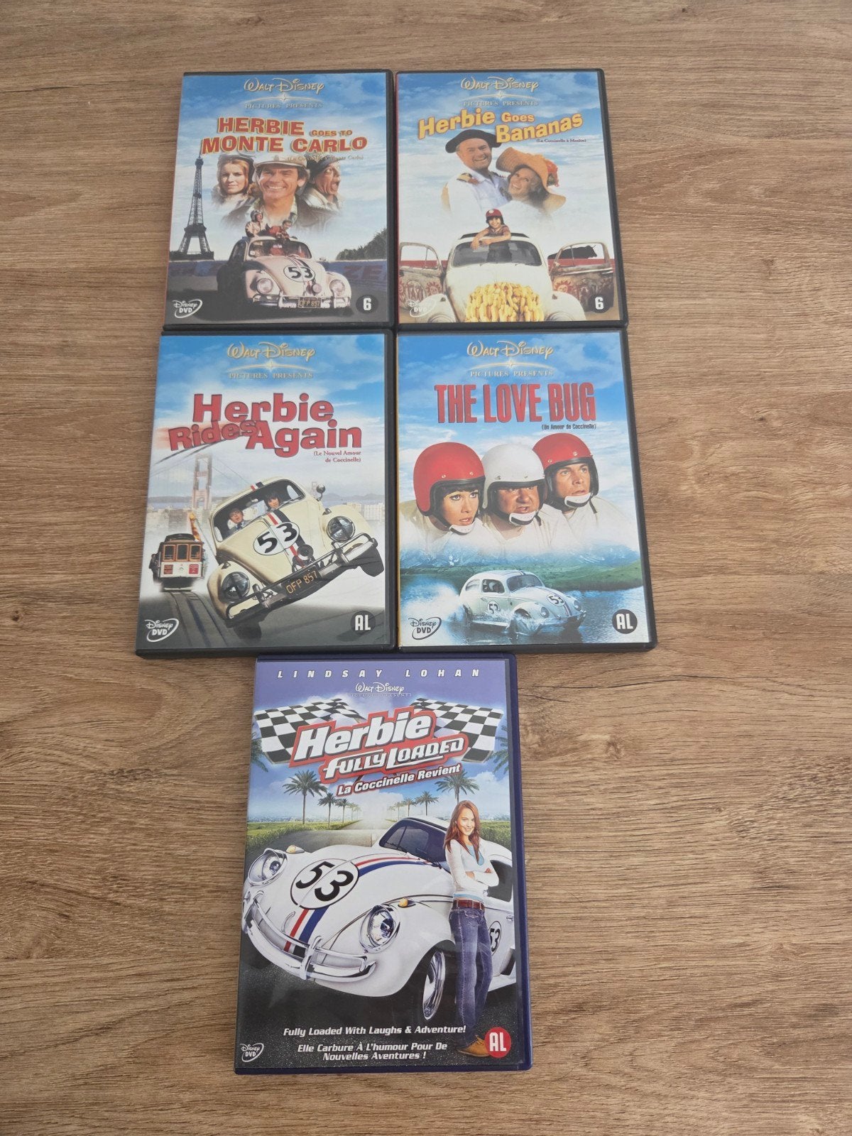 Disney Herbie Collection – 5 DVD's – Complete Filmreeks, Cd's en Dvd's, Dvd's | Kinderen en Jeugd, Avontuur, Nederlands, Engels