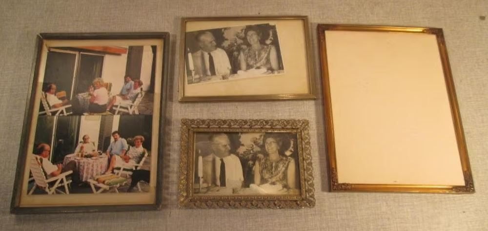 4 antieke Fotolijsten, Audio, Tv en Foto, Fotografie | Fotolijsten, Ophalen of Verzenden, Zo goed als nieuw, Met glas, Hout