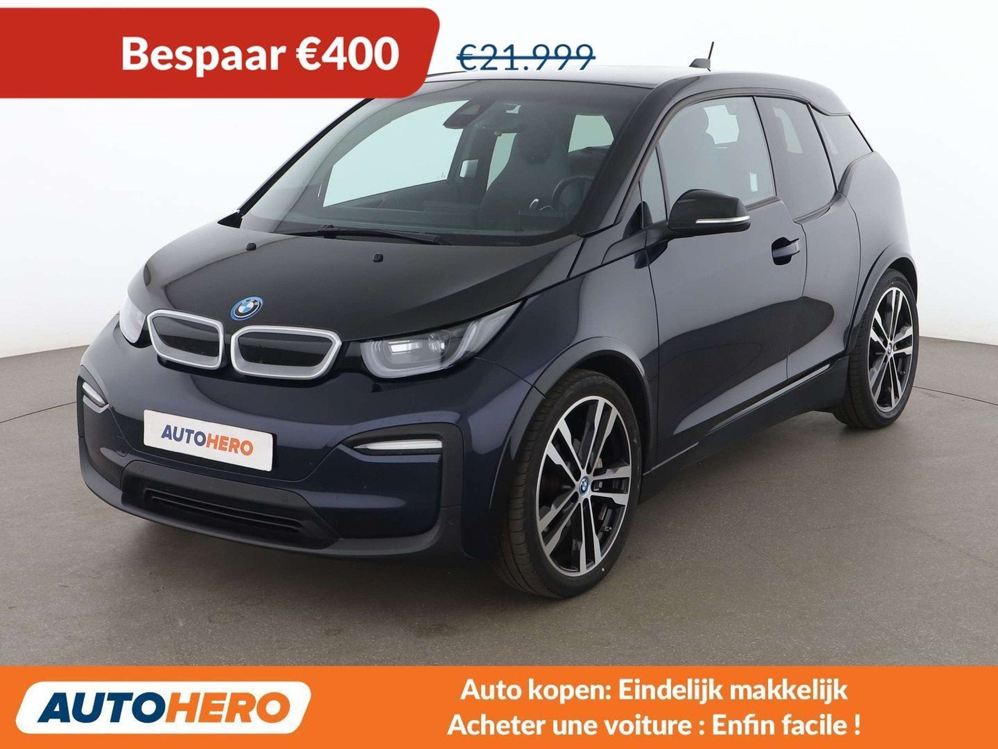 BMW i3 i3 (bj 2022, automaat), Auto's, BMW, Automaat, 4 zetels, Gebruikt, Zwart