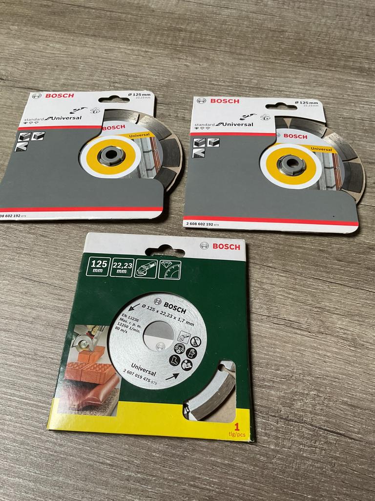 3 nieuwe diamantschijven Bosch, Doe-het-zelf en Bouw, Ophalen of Verzenden, Nieuw