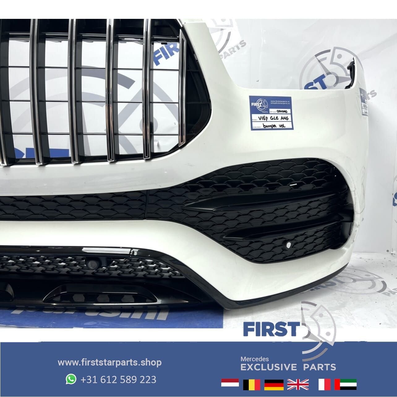 W167 V167 C167 GLE EQ BOOST AMG GT VOORBUMPER WIT COMPLEET o, Utilisé, -, Avant, -
