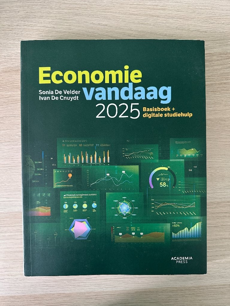 Economie Vandaag 2025, Boeken, Schoolboeken, Ophalen, Ivan De Cnuydt; Sonia De Velder, Economie, Zo goed als nieuw