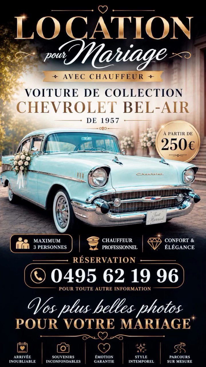 Location véhicules, Mariage, tournage film, séance photo, Achat, 3 cm³, 126 kW, Particulier