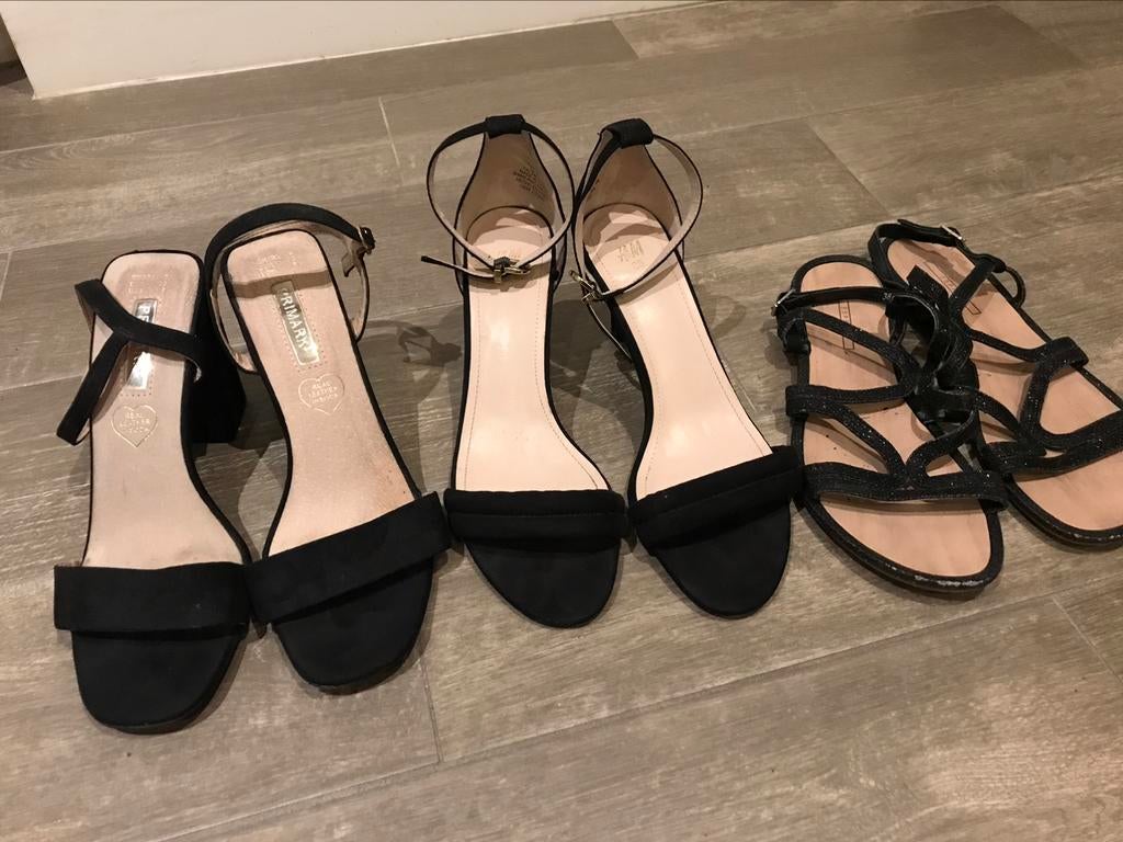 3 DAMESSCHOENEN MAAT 38 , GOEDE STAAT !!, Zwart, Ophalen of Verzenden, Zo goed als nieuw, Schoenen met hoge hakken