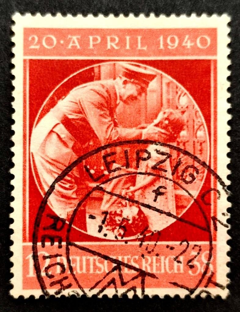 Dt.Reich: 51ste geboortedag Adolf Hitler 1940, Postzegels en Munten, Postzegels | Europa | Duitsland, Gestempeld, Overige periodes