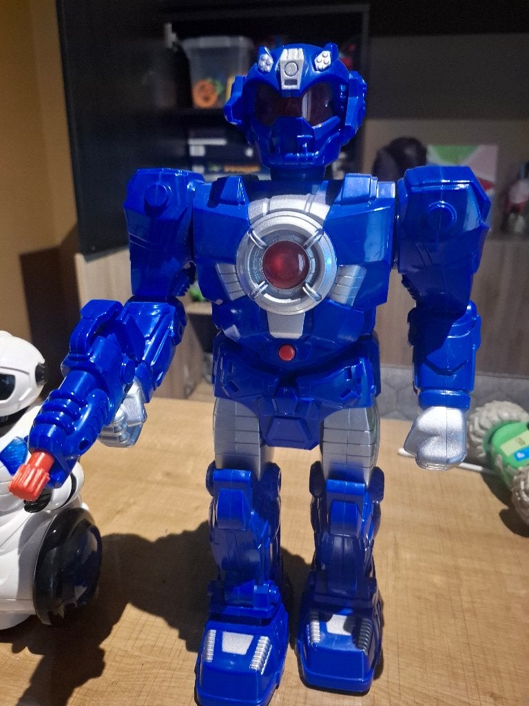 2 bewegende robots met licht en geluid, Kinderen en Baby's, Ophalen, Zo goed als nieuw
