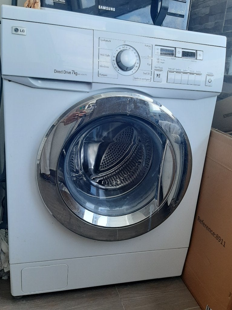 Lave-linge LG, Electroménager, 1200 à 1600 tours, 6 à 8 kg, Chargeur frontal, Enlèvement