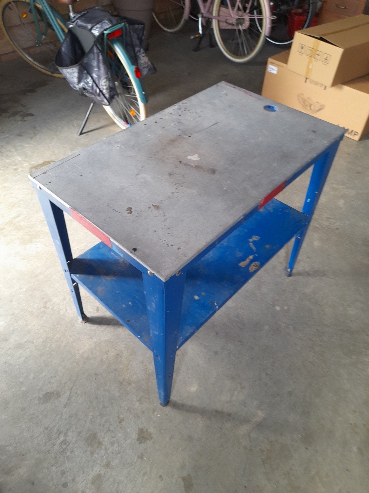 Metalen werktafel, Ophalen, Gebruikt, Minder dan 70 cm