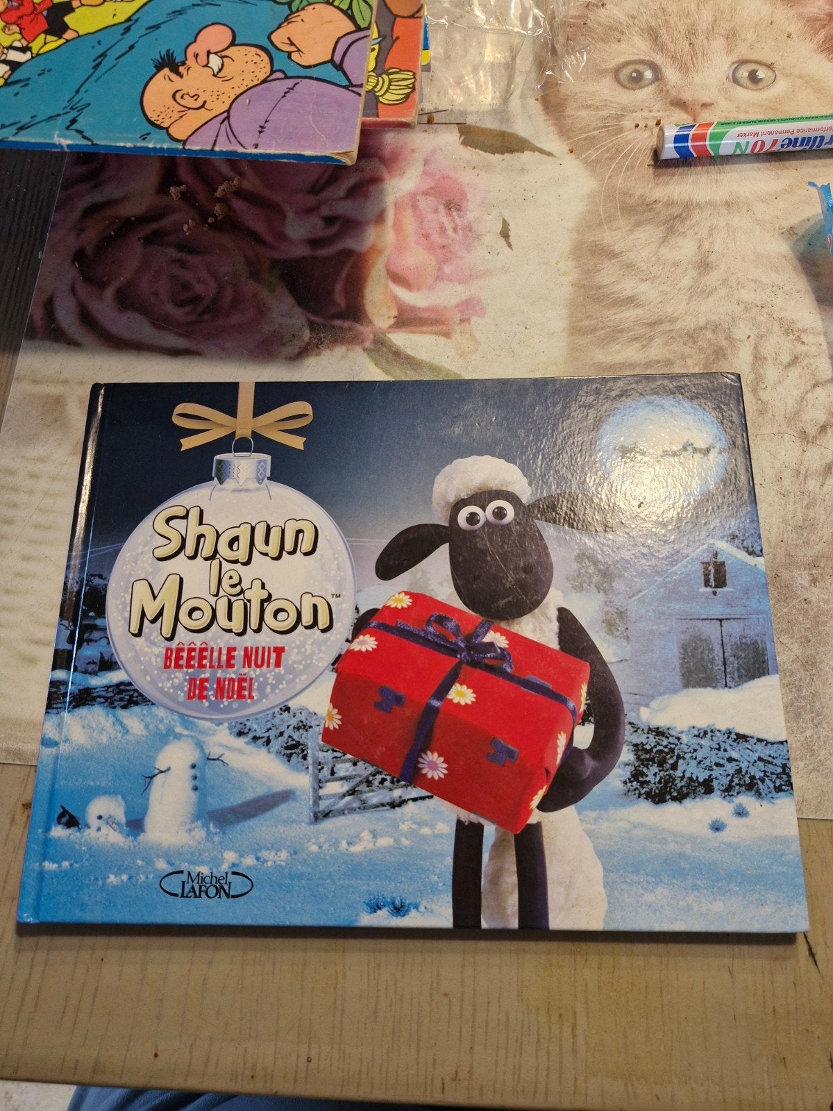 livre shaun le mouton bele nuit de noel en bonne etat, Boeken, Ophalen of Verzenden, Zo goed als nieuw