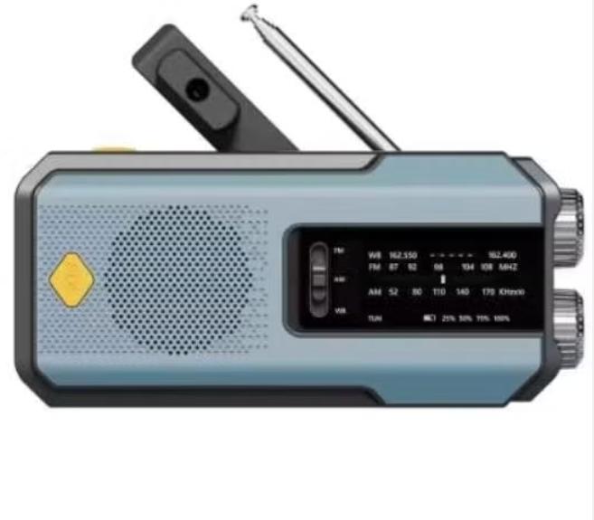 Luxe noodradio bekend van het Denk Vooruit pakket - Blauw