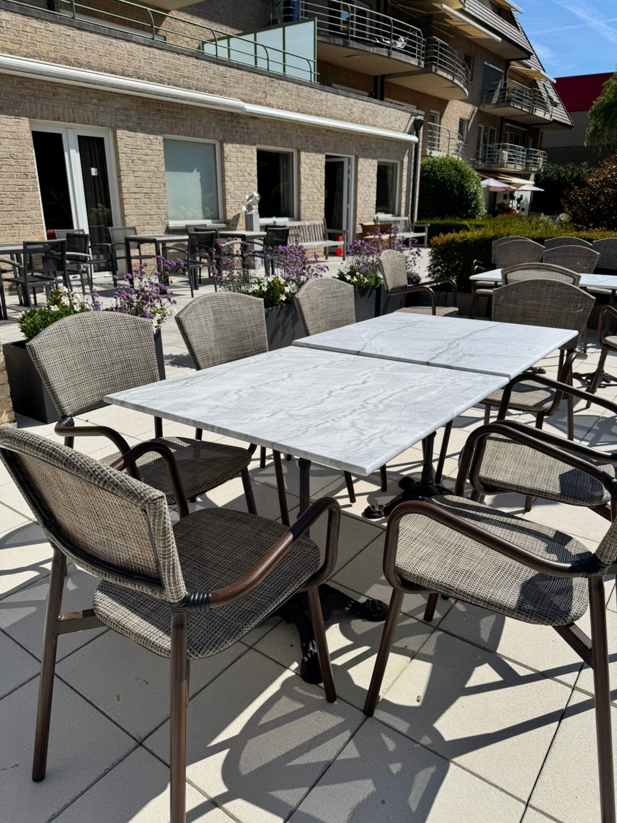 Mooi terras TE KOOP, Ophalen, Overige materialen, Meer dan 8 zitplaatsen, Zo goed als nieuw
