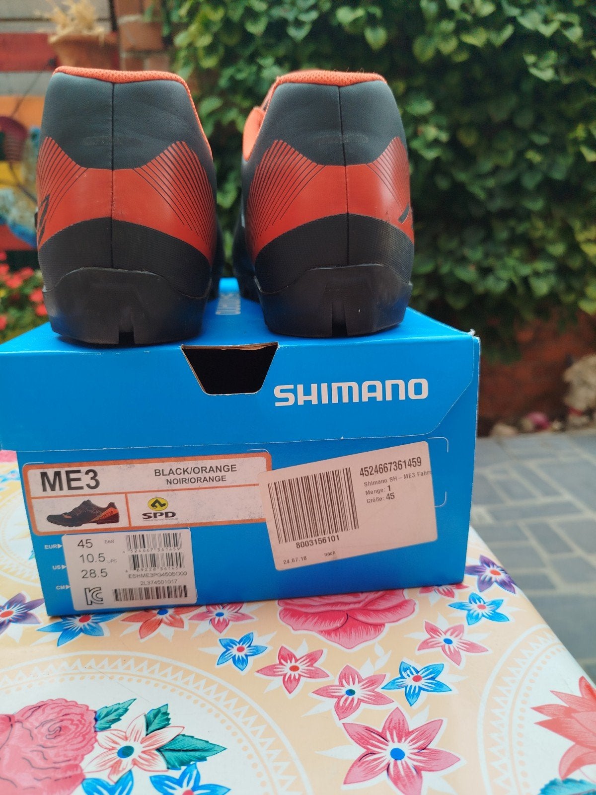fietsschoenen, Ophalen