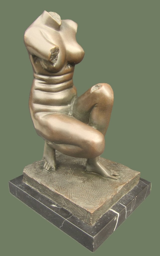 "Vrouwentorso", Antiek en Kunst, Kunst | Beelden en Houtsnijwerken, Beeld, Brons, Europa, Bruin, Ophalen of Verzenden