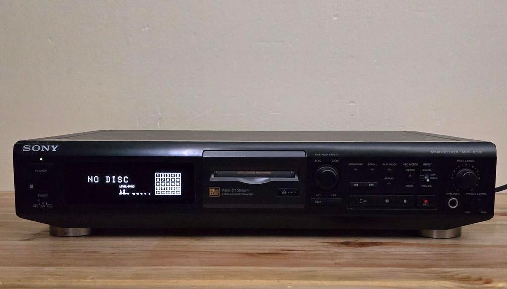 Sony MDS-JE510 minidisc recorder, Audio, Tv en Foto, Walkmans, Discmans en Minidiscspelers, Minidisc-recorder, Ophalen of Verzenden