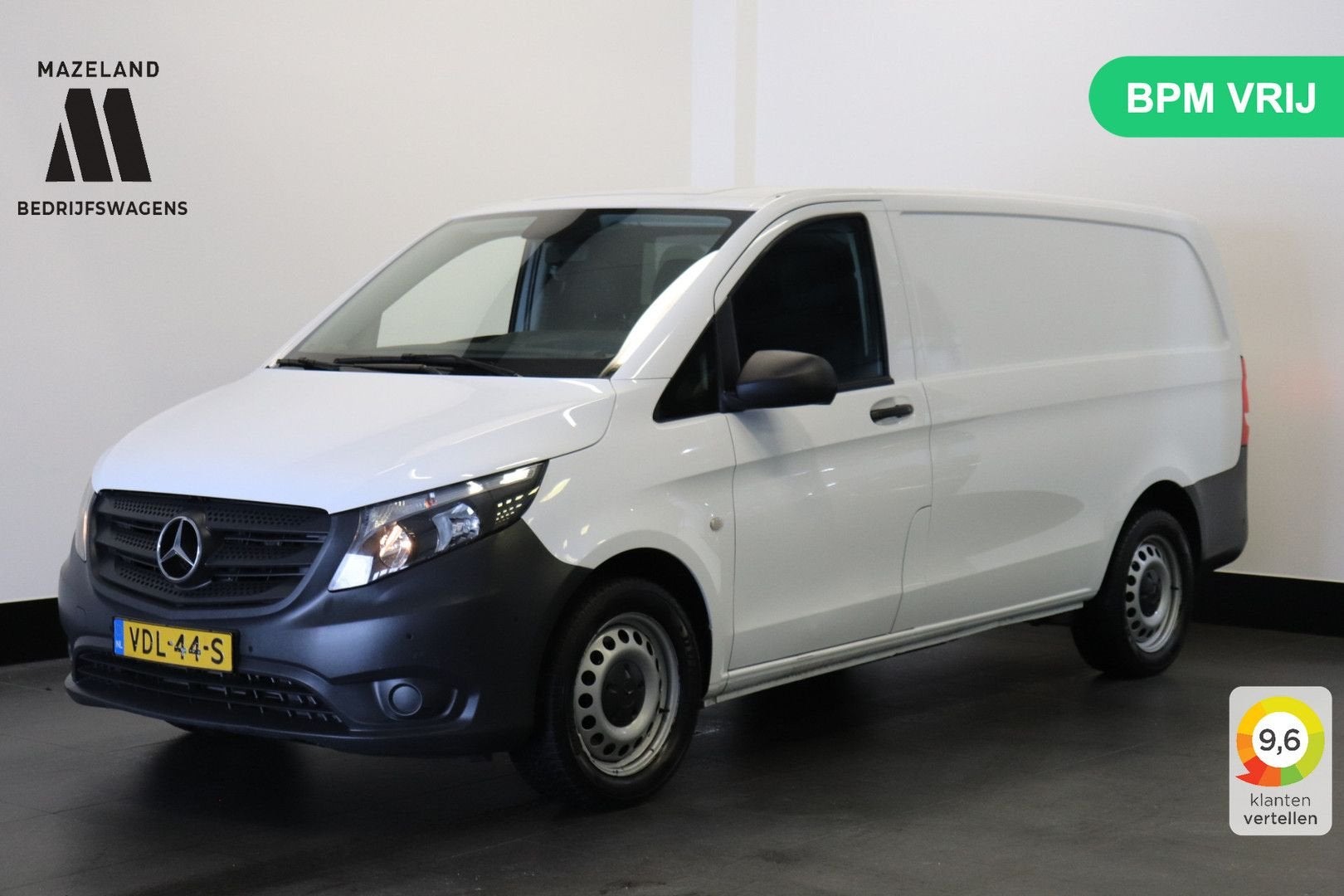 Mercedes-Benz Vito 116 CDI Lang Automaat EURO 6 - A/C Climat, Auto's, Automaat, Parkeersensor, Wit, Mercedes-Benz