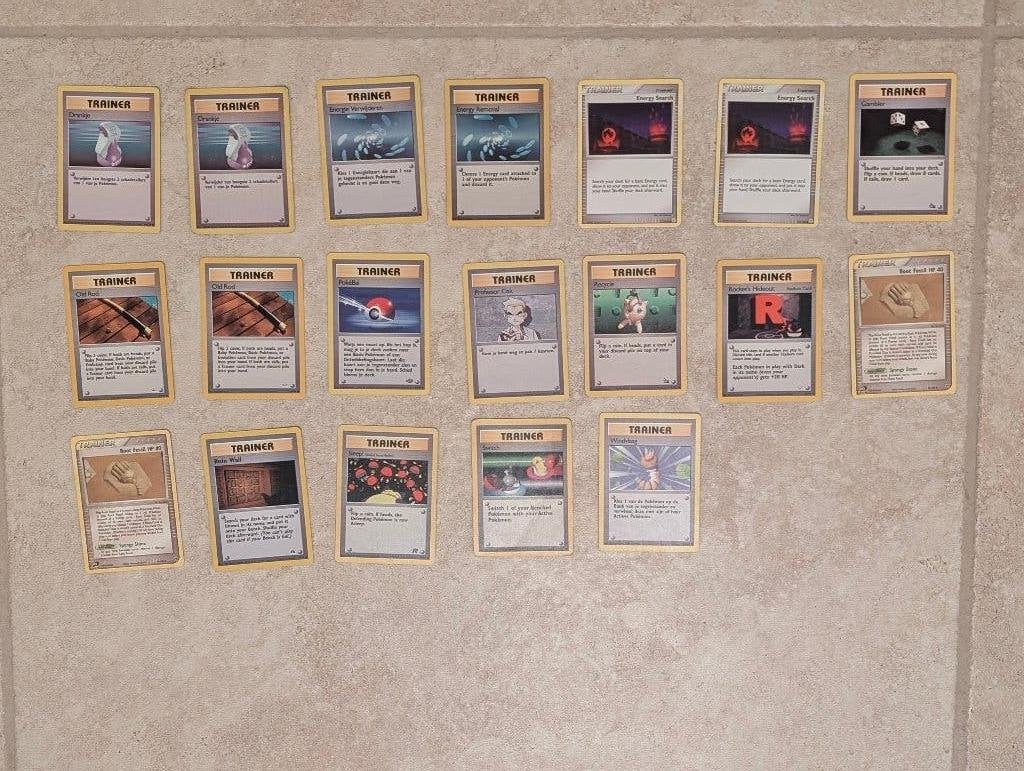 19 Pokémon trainer kaarten, Enlèvement ou Envoi, Comme neuf
