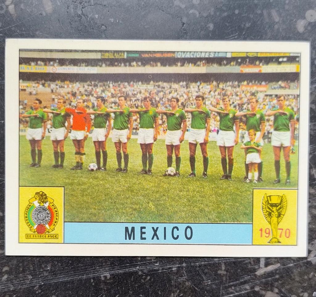 Coupe du monde Panini Mexico 1970 : équipe du Mexique (dos v, Enlèvement