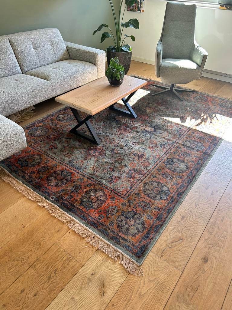 Tapijt vintage, Maison & Meubles, Ameublement | Tapis & Moquettes, Enlèvement, Comme neuf, Rouge