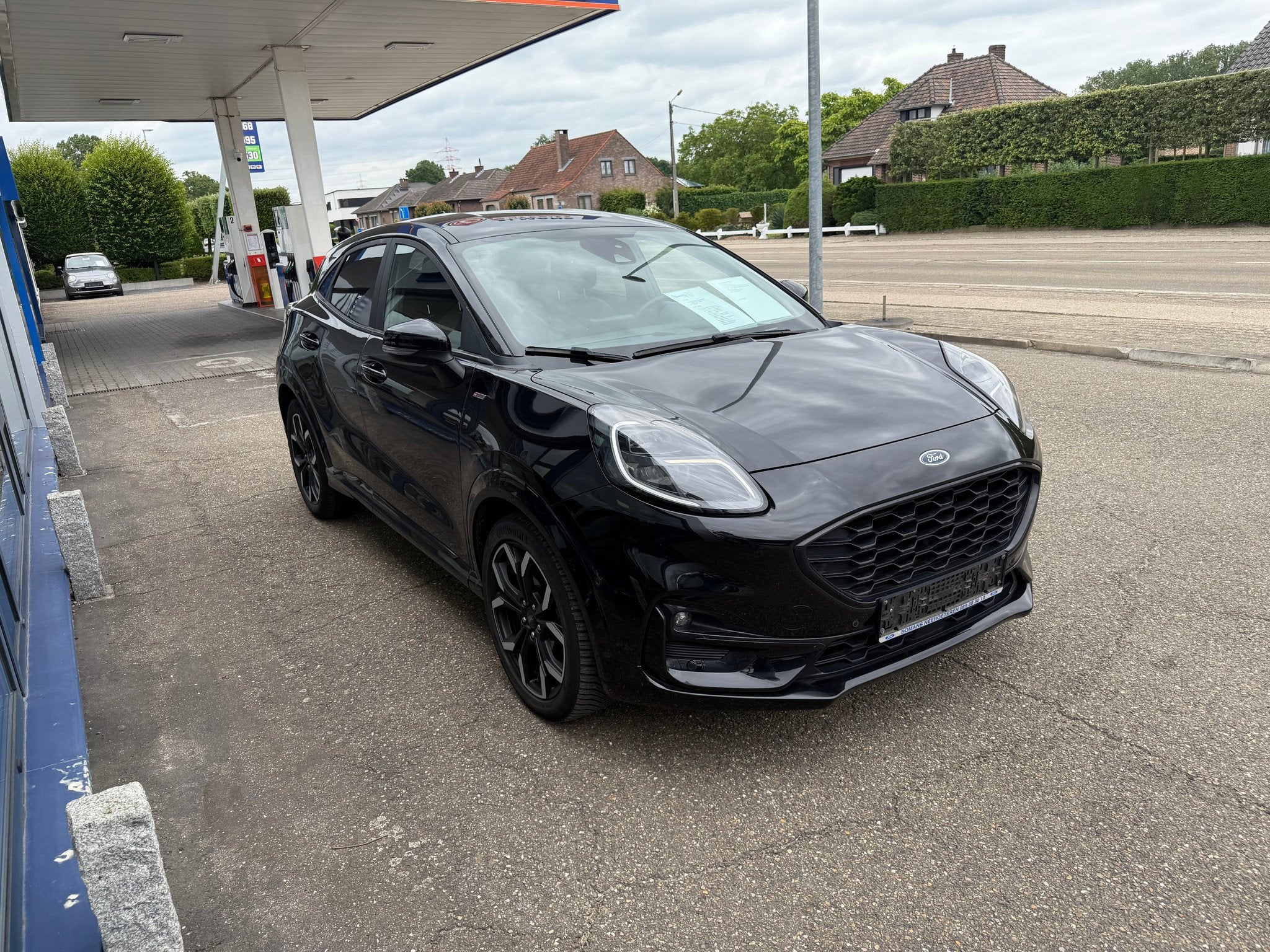 Ford Puma ST-Line X 1.0I 125PK A7, Auto's, Ford, 110 g/km, Zwart, Leder, Bedrijf
