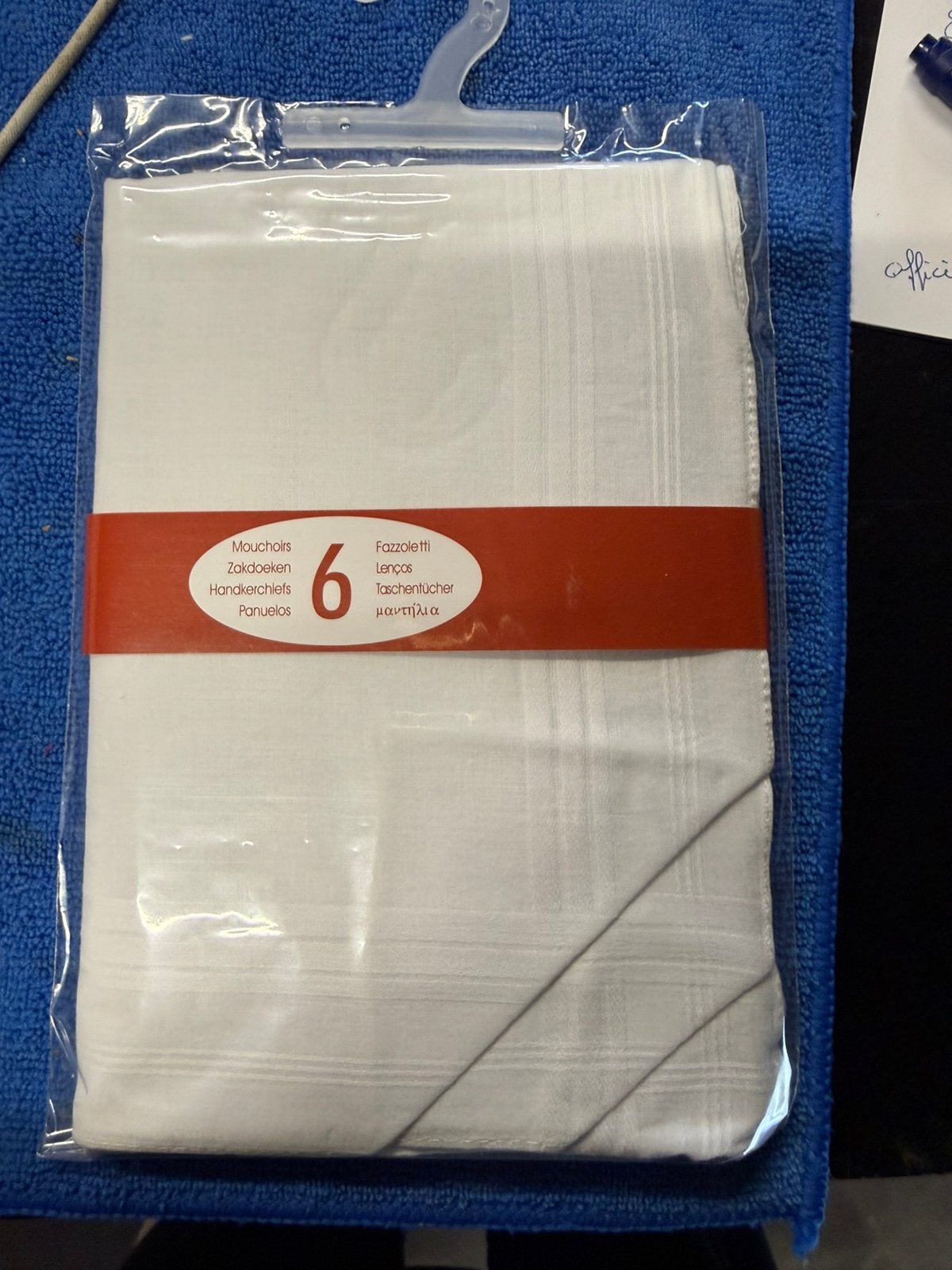 Lot van 20 x 6 katoenen zakdoeken, Kleding | Dames, Ophalen, Nieuw, Wit