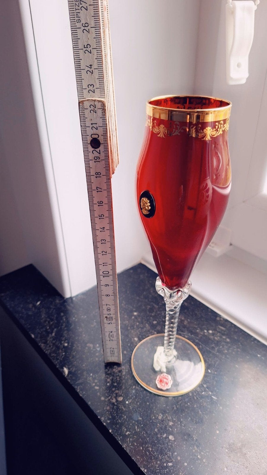 1 Glas Murano cristal Oro Camafeo, Enlèvement