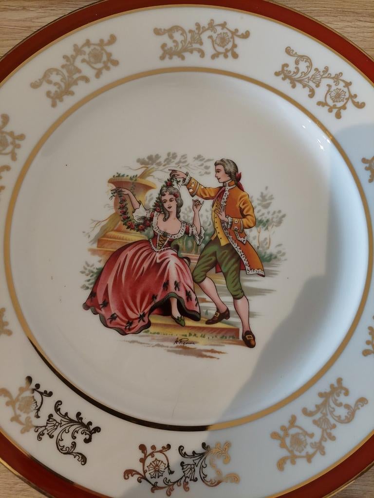 Limonges sierborden. Set van 4., Ophalen