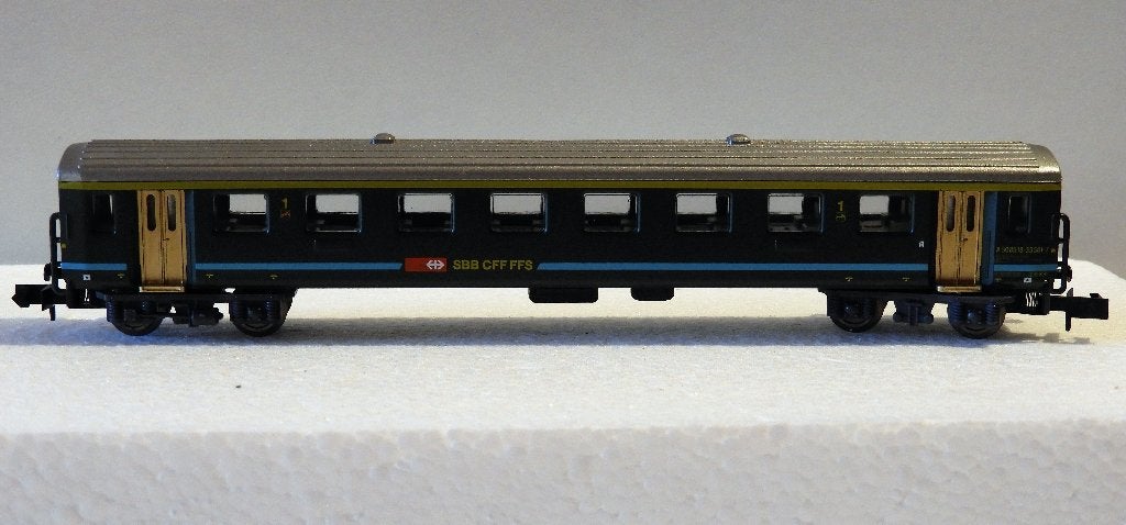 VOITURE 1ere classe SBB Echelle N, Collections, Enlèvement ou Envoi, Comme neuf, Train, Modèle réduit